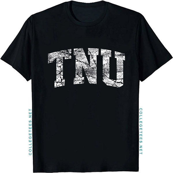 TNU Arch Vintage Retro College Athletic Sports T-Shirt