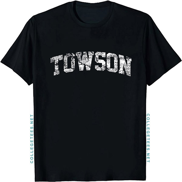Towson Arch Vintage Retro College Athletic Sports T-Shirt