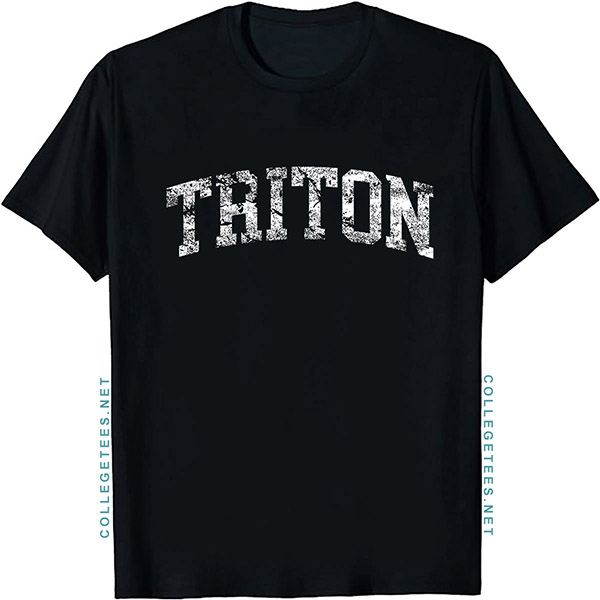 Triton Arch Vintage Retro College Athletic Sports T-Shirt