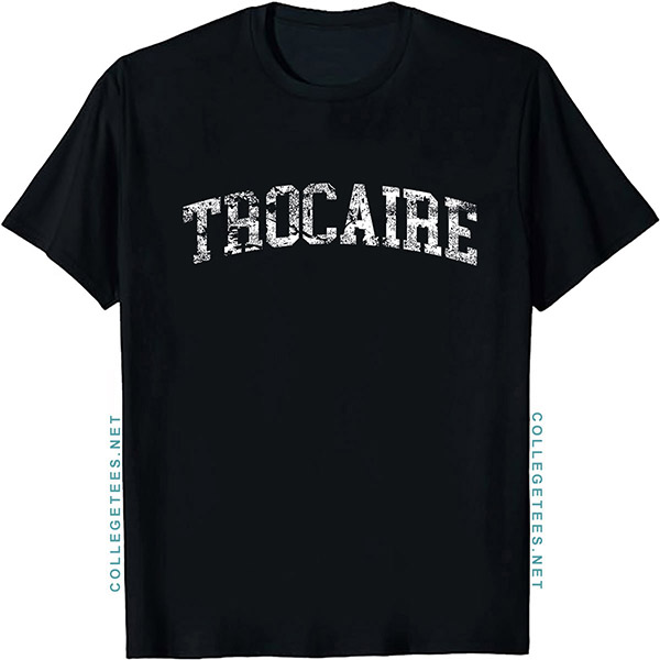 Trocaire Arch Vintage Retro College Athletic Sports T-Shirt
