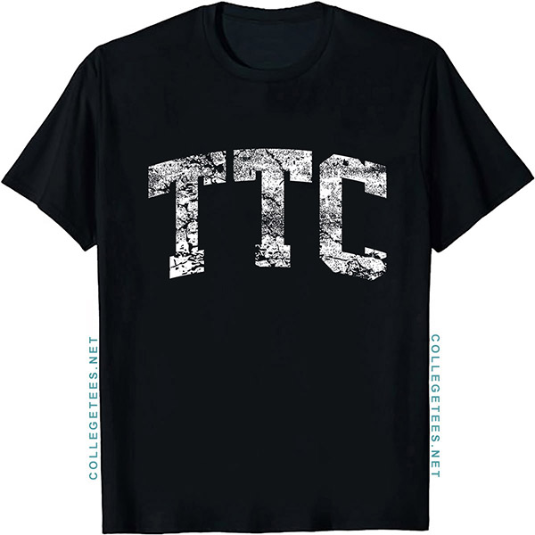 TTC Arch Vintage Retro College Athletic Sports T-Shirt