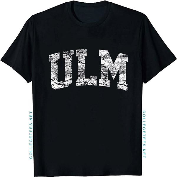ULM Arch Vintage Retro College Athletic Sports T-Shirt