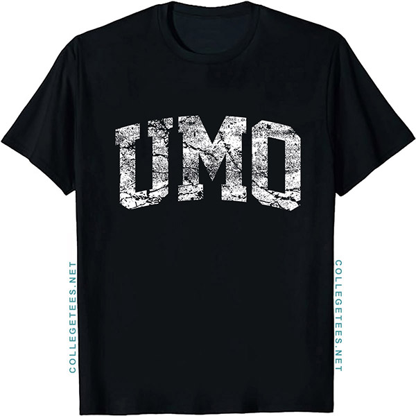 UMO Arch Vintage Retro College Athletic Sports T-Shirt