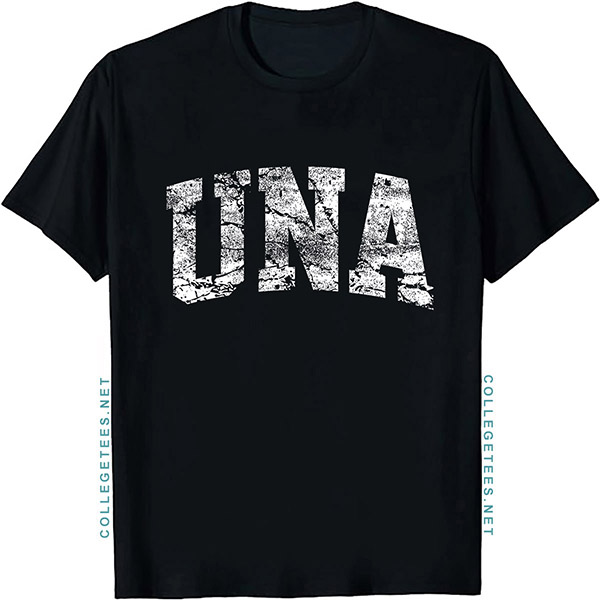 UNA Arch Vintage Retro College Athletic Sports T-Shirt