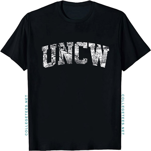 UNCW Arch Vintage Retro College Athletic Sports T-Shirt