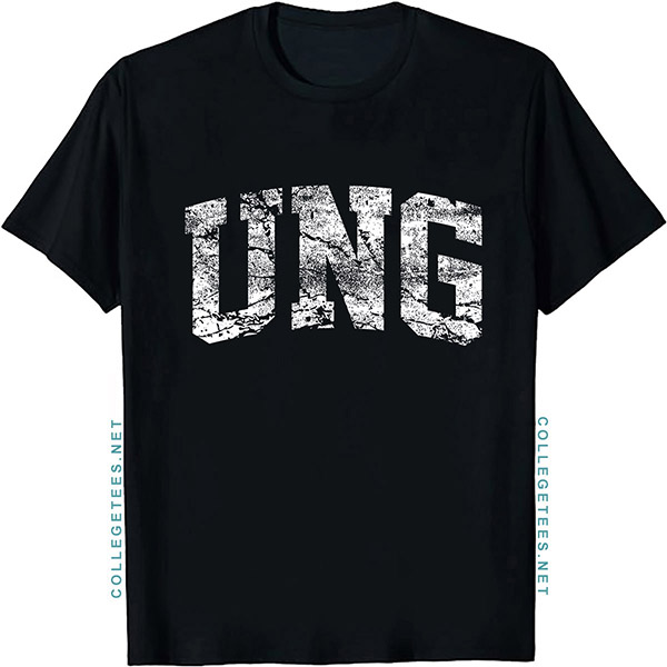 UNG Arch Vintage Retro College Athletic Sports T-Shirt