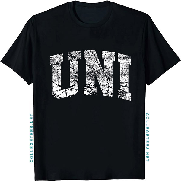UNI Arch Vintage Retro College Athletic Sports T-Shirt
