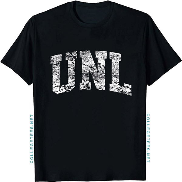 UNL Arch Vintage Retro College Athletic Sports T-Shirt