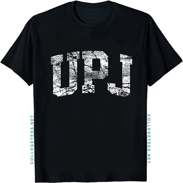 UPJ Arch Vintage Retro College Athletic Sports T-Shirt