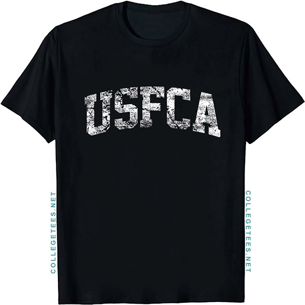 USFCA Arch Vintage Retro College Athletic Sports T-Shirt