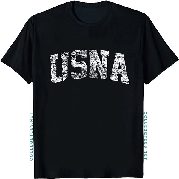 USNA Arch Vintage Retro College Athletic Sports T-Shirt
