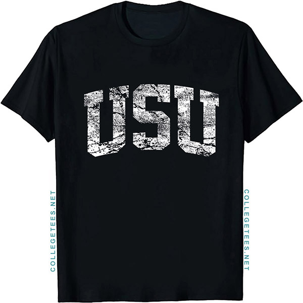 USU Arch Vintage Retro College Athletic Sports T-Shirt