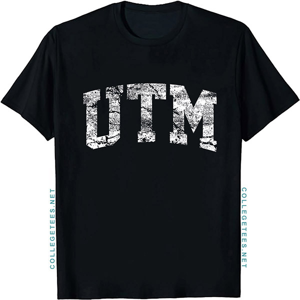 UTM Arch Vintage Retro College Athletic Sports T-Shirt