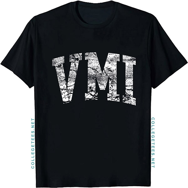 VMI Arch Vintage Retro College Athletic Sports T-Shirt