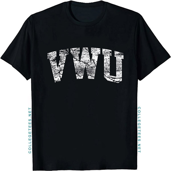 VWU Arch Vintage Retro College Athletic Sports T-Shirt