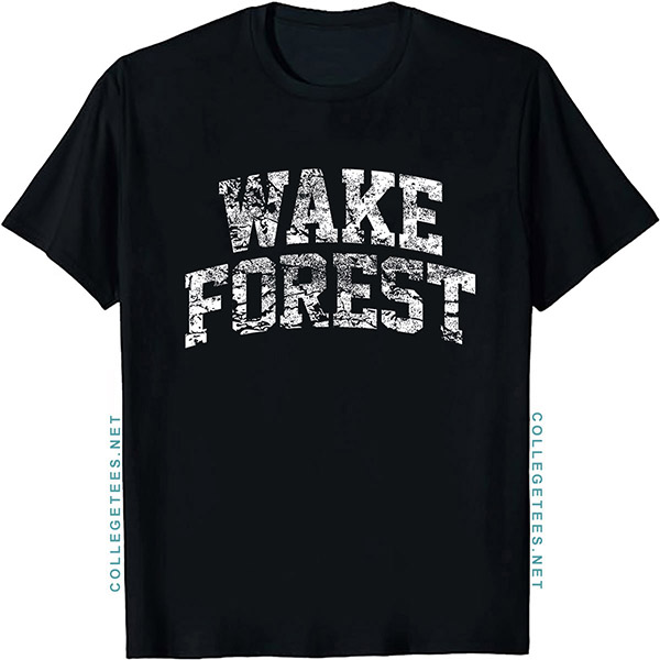 Wake Forest Arch Vintage Retro College Athletic Sports T-Shirt