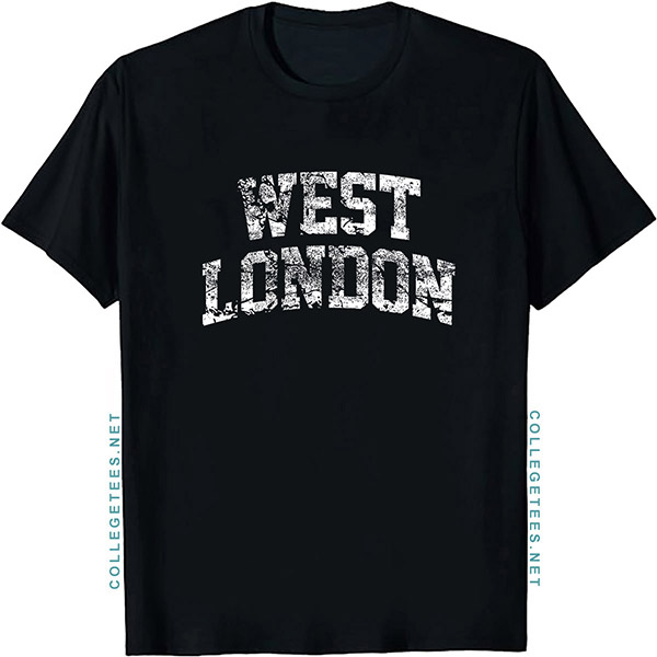 West London Arch Vintage Retro College Athletic Sports T-Shirt