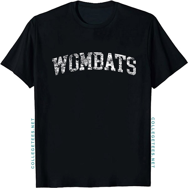 Wombats Arch Vintage Retro College Athletic Sports T-Shirt