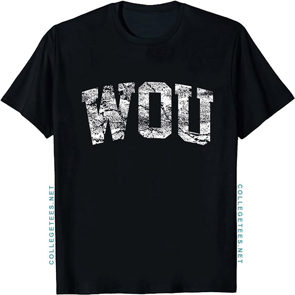 WOU Arch Vintage Retro College Athletic Sports T-Shirt