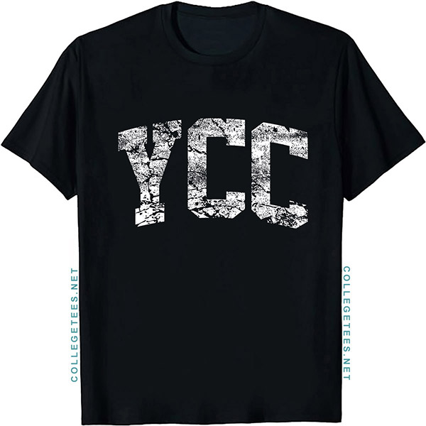 YCC Arch Vintage Retro College Athletic Sports T-Shirt